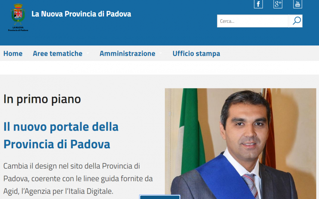 Un nuovo portale web per la Provincia di Padova