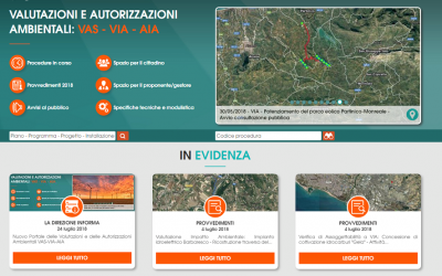 Nuovo portale delle valutazioni e delle autorizzazioni ambientali Vas-Via-Aia