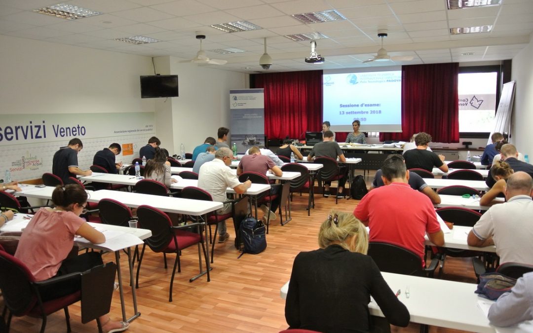 Esami per 169 studenti universitari nella sede di Confservizi Veneto