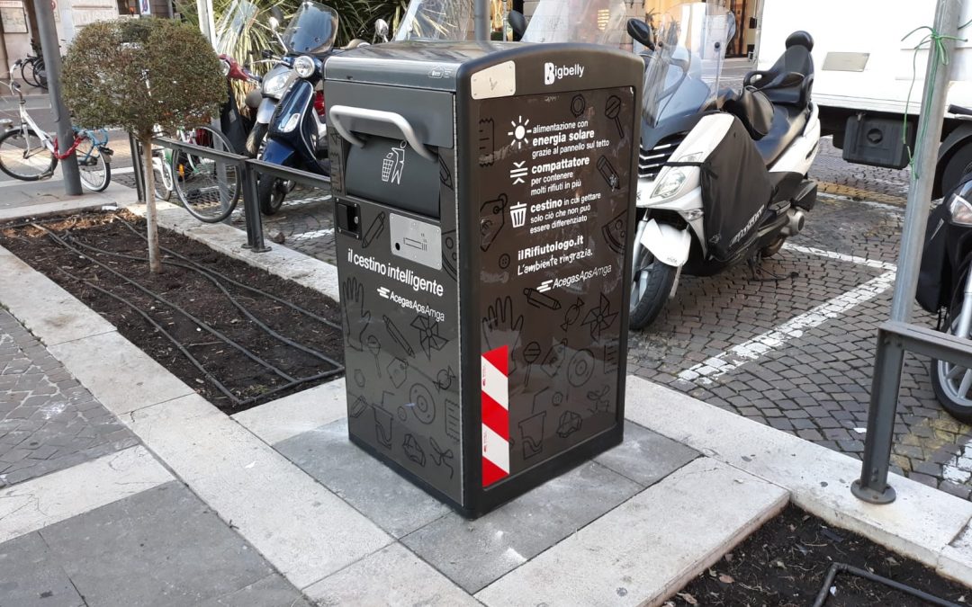 Padova: in centro arrivano i primi cestini “intelligenti”