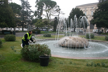 Gli interventi di manutenzione del verde pubblico di questa settimana a Verona