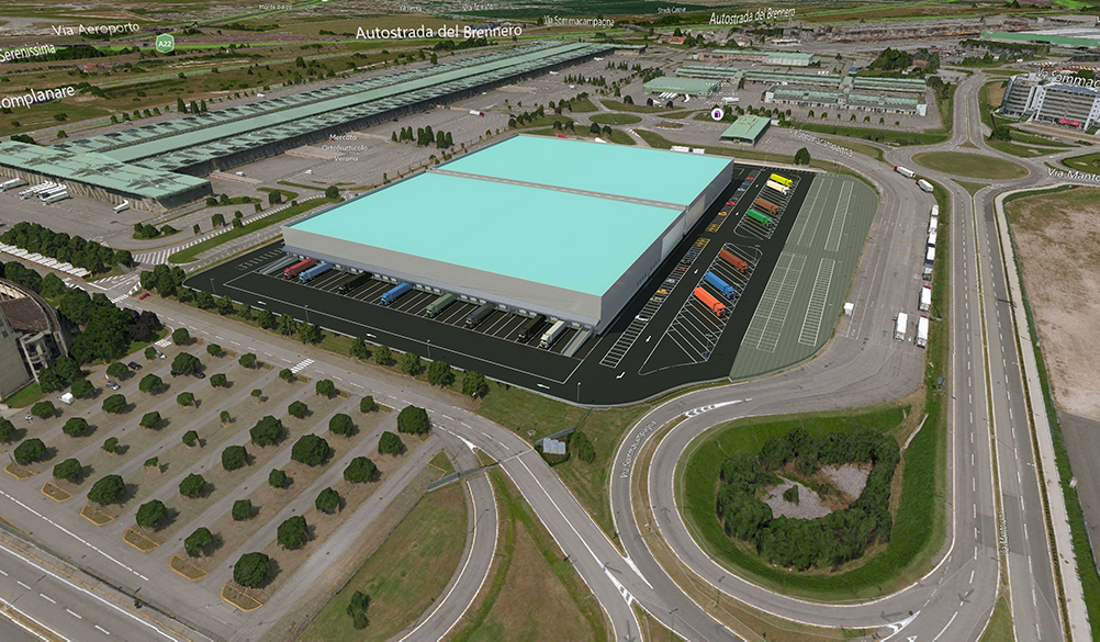 Ipotesi progettuale per l’area di sviluppo di Veronamercato