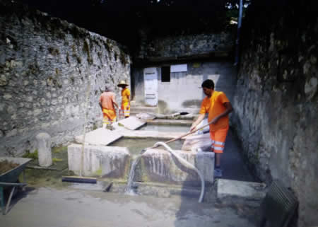 Amia Verona ha ripulito lo storico lavatoio a Santa Maria in Stelle