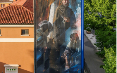 Un nuovo Giotto sulla torretta idrica di viale Codalunga a Padova