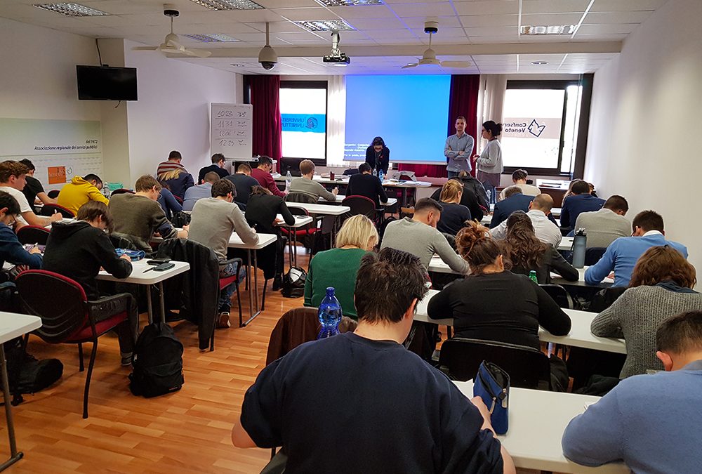 Esami per 361 studenti universitari al Polo Tecnologico di Confservizi Veneto