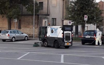 AcegasApsAmga: questa mattina le “Pulizie Intensive” a Ponte di Brenta