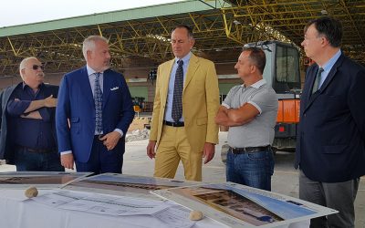Lavori alle testate di carico del centro agroalimentare di Verona