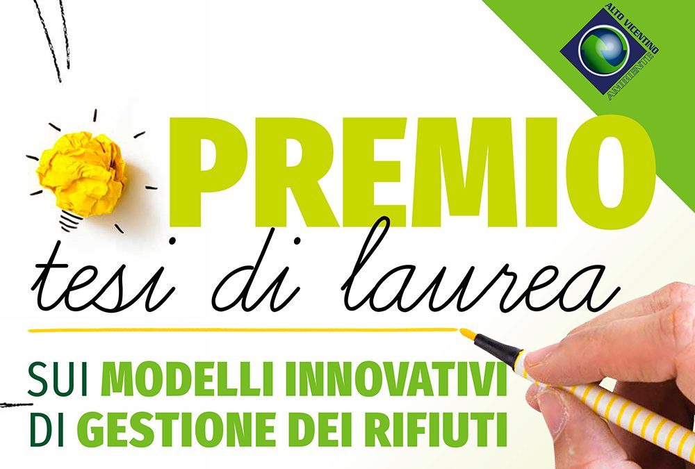 Premio di AVA alle migliori tesi di laurea sui rifiuti: ecco il nuovo bando