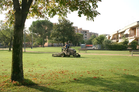 La manutenzione del verde pubblico a cura di Amia Verona