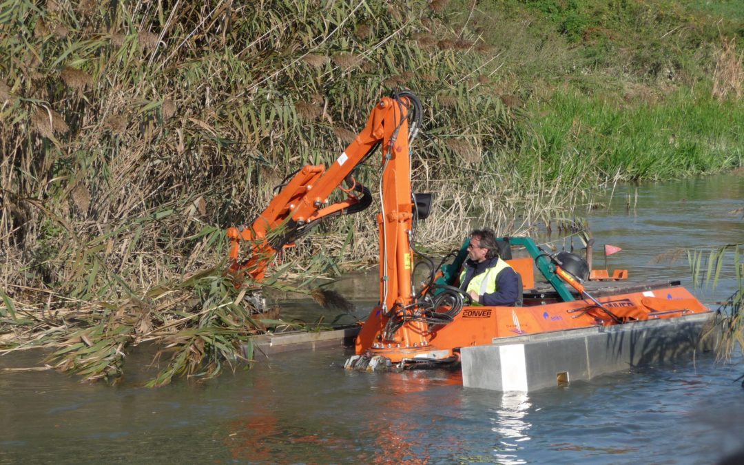 Dimostrazione di macchine e attrezzature per la gestione della vegetazione lungo le rive