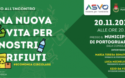 “Una nuova vita per i nostri rifiuti”: la serata informativa di ASVO in programma il 20 novembre