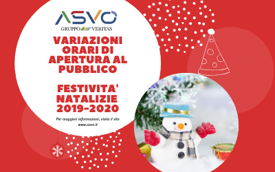 Tutti i cambiamenti degli orari di call center, ecosportello ed ecocentri di ASVO