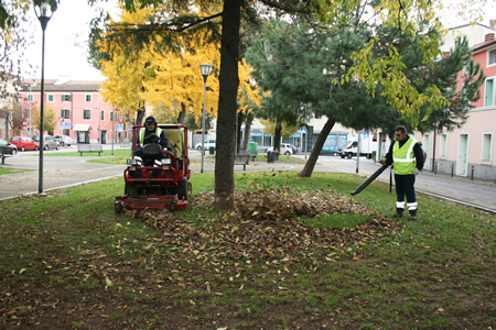 Continua a pieno ritmo la manutenzione del verde pubblico di Amia Verona