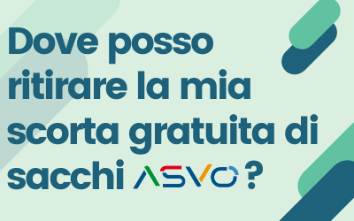 Dove e quando ritirare la scorta gratuita di sacchi ASVO per la raccolta differenziata