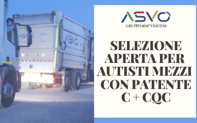Selezione della società Ambiente Servizi Venezia Orientale per autista con patente C + CQC