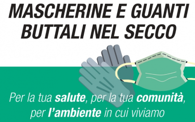 A Padova varata la campagna social anti-abbandono “Mascherine e guanti: buttali nel secco”