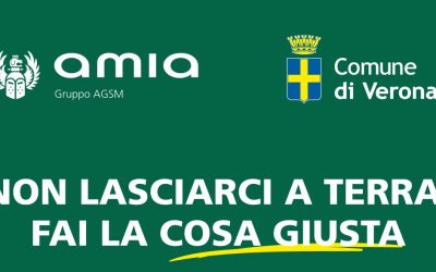 A Verona una campagna di sensibilizzazione contro l’abbandono di mascherine e guanti