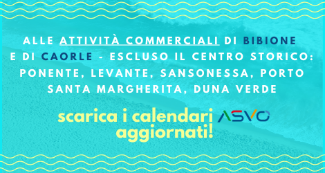 ASVO ha aggiornato i calendari per la raccolta rifiuti delle attività commerciali di Bibione e Caorle