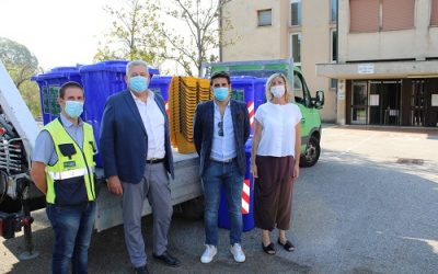 AMIA Verona ha consegnato un centinaio di contenitori per la raccolta differenziata alle scuole di San Michele Extra