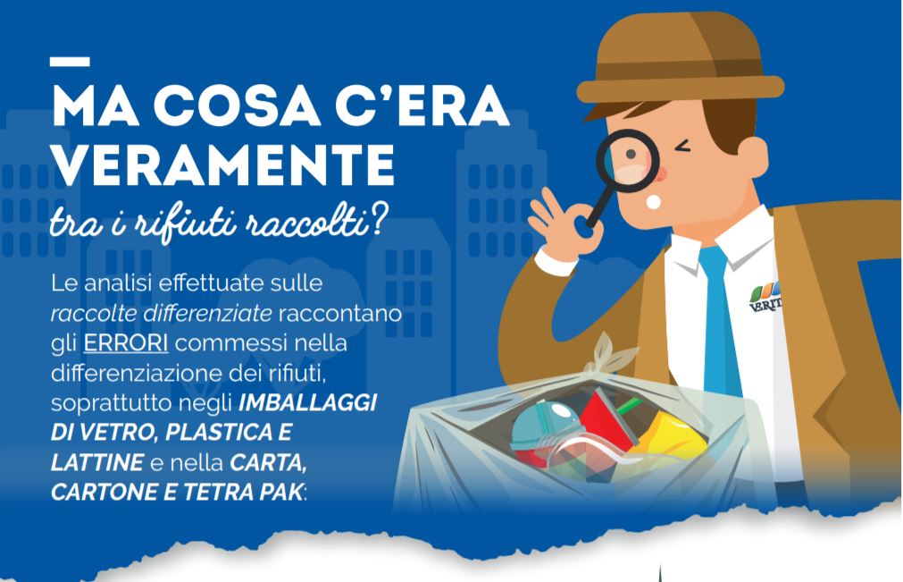 Veritas inserisce in bolletta volantini personalizzati per ogni singolo comune e invita i cittadini a fare bene la differenziata