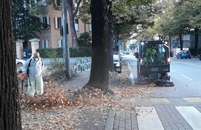 E’ arrivata la stagione autunnale e subito a Padova torna all’opera la task force anti-foglie di AcegasApsAmga