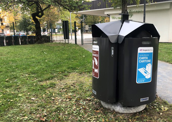 Al Giardino Campanula nei pressi di piazzale Azzurri d’Italia a Padova arriva la raccolta differenziata