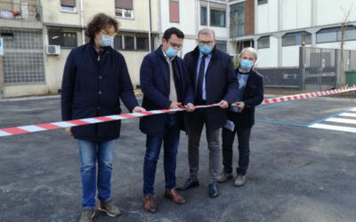 Inaugurato in via Napoli a Vicenza un nuovo parcheggio di AIM Mobilità con undici nuovi posti auto blu