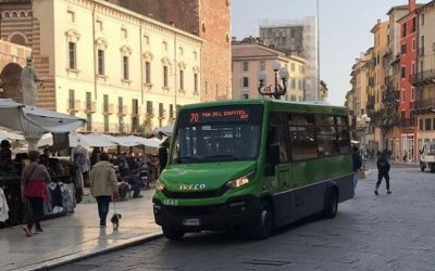 Cambio di percorso a Verona per gli autobus 70, 96 e 97. Sospesa da oggi la linea 77 Park Centro – piazza Brà