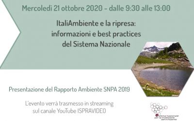 Ambiente Informa: videoconferenza il 21 ottobre sulla situazione ambientale e le best practices in Italia