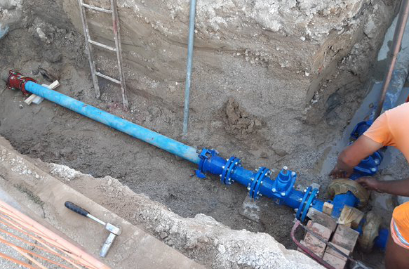 ATS ha completato i lavori sulla rete idrica in Viale Brigata Marche nelle vicinanze del ponte sul Limbraga a Treviso