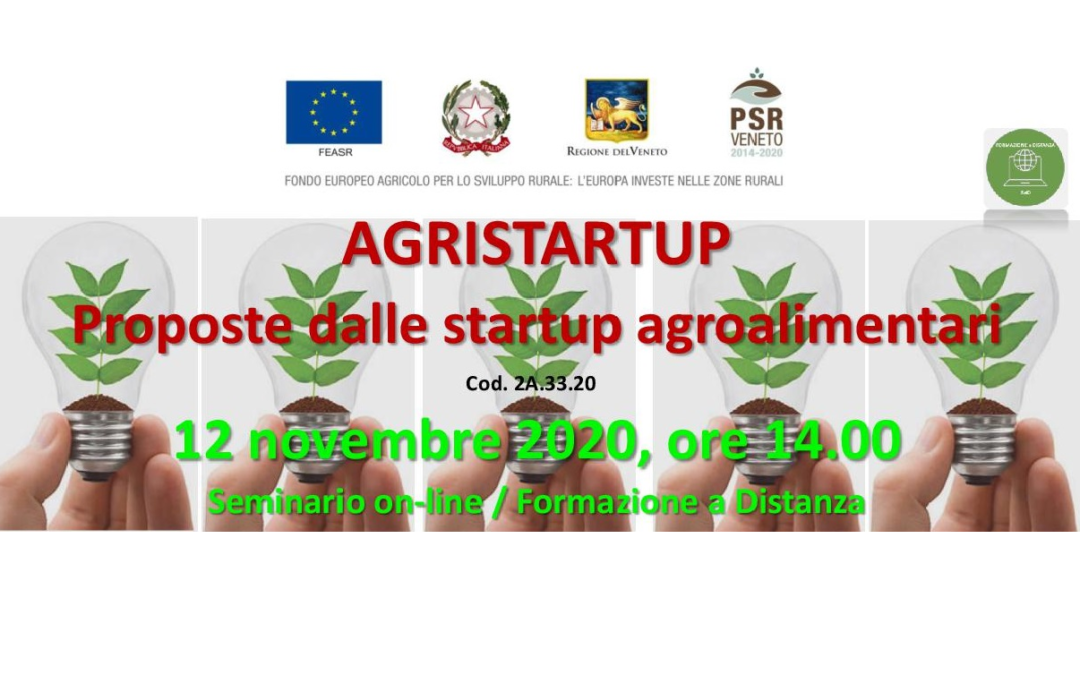 Tra le notizie di Agricoltura Veneta, un  seminario sulle startup che offrono prodotti e servizi innovativi