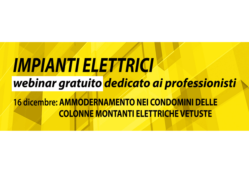 Ammodernamento delle colonne montanti elettriche condominiali: il 16 dicembre un webinar di AcegasApsAmga