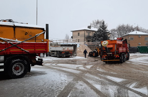 Piano neve a Vicenza: in azione già dalle prime ore di questa mattina gli spargisale e gli autocarri con lama AIM Amcps