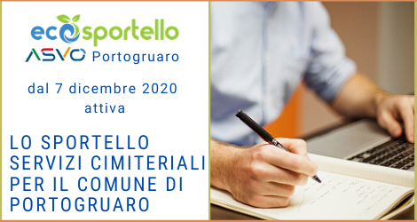 ASVO attiverà  da lunedì 7 dicembre a Portogruaro un nuovo sportello di front office per i servizi cimiteriali