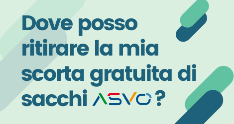 Sono on line i punti di distribuzione dei sacchi e dei sacchetti forniti da ASVO per la raccolta differenziata dei rifiuti