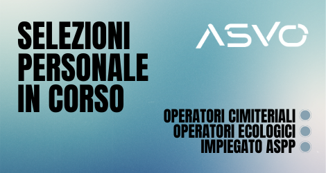 Sono state aperte dall’Azienda Servizi Venezia Orientale tre nuove selezioni per la ricerca di personale