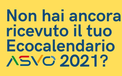 #Ecocalendari ASVO: oggi è l’ultimo giorno di recapito al domicilio degli utenti di Fossalta di Portogruaro