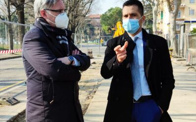 Sopralluogo questa mattina al cantiere da 5 milioni di euro per la rete delle acque bianche in via Colombo a Verona