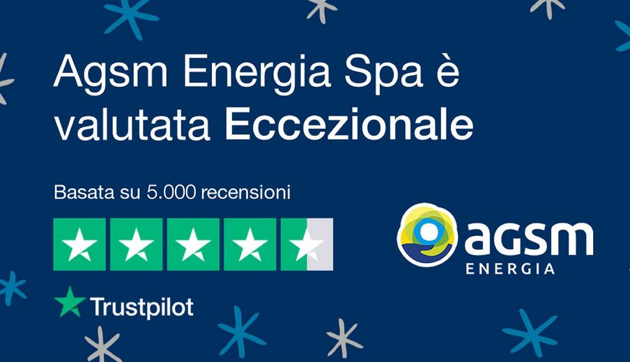 5.000 recensioni su Trustpilot: AGSM Energia dà la parola ai clienti e fa tesoro  delle critiche costruttive