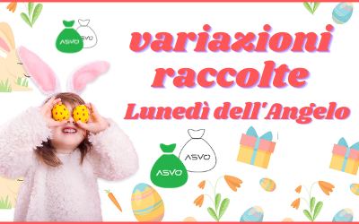 L’azienda Ambiente Servizi Venezia Orientale ha segnalato variazioni delle raccolte rifiuti lunedì 5 aprile