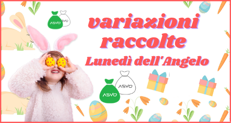 L’azienda Ambiente Servizi Venezia Orientale ha segnalato variazioni delle raccolte rifiuti lunedì 5 aprile