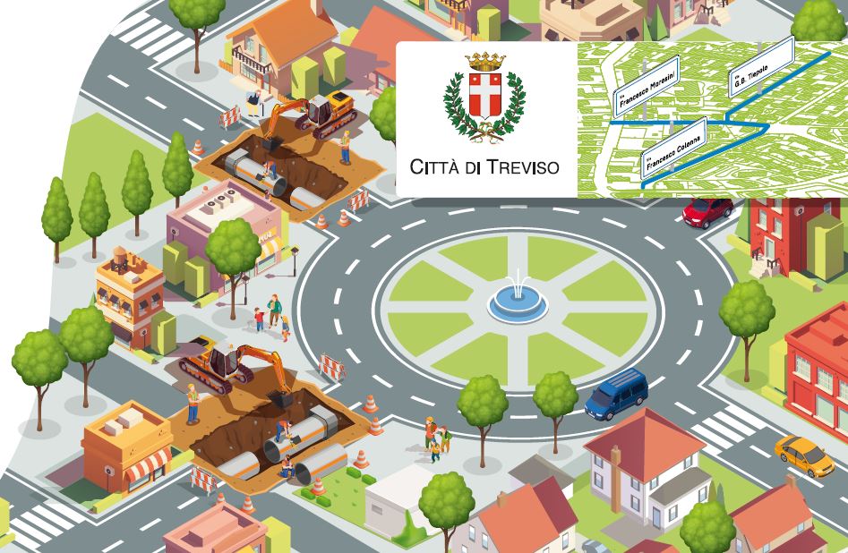 Importanti lavori di ATS sulle reti dell’acquedotto e della fognatura di Treviso inizieranno alla fine del mese