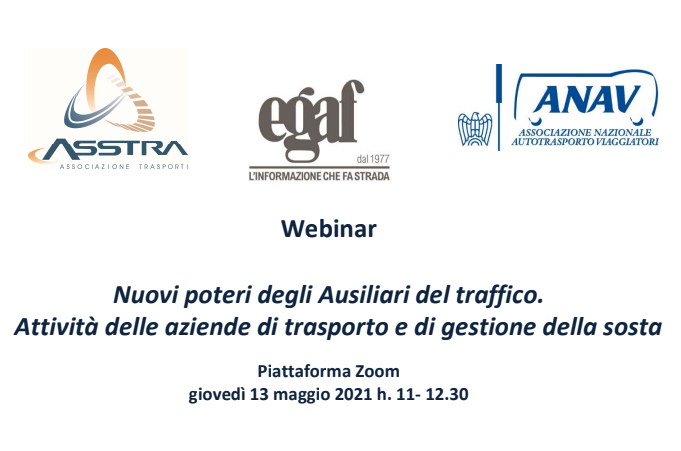 Webinar di ASSTRA: “Nuovi poteri degli Ausiliari del traffico. Attività delle aziende di trasporto e di gestione della sosta”