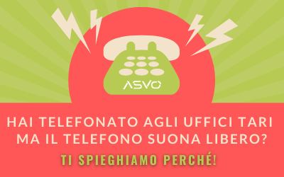 La società Ambiente Servizi Venezia Orientale ha comunicato che gli uffici Tari rispondono regolarmente al telefono