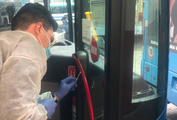 Campagna di monitoraggio di Mobilità di Marca: screening sugli scuolabus con tamponi negativi e flotta Covid free