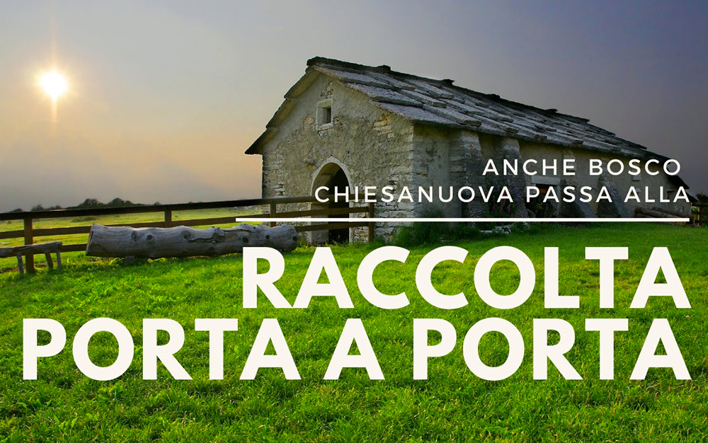 Oggi serata informativa sull’avvio della nuova raccolta dei rifiuti con il metodo porta a porta a Bosco Chiesanuova