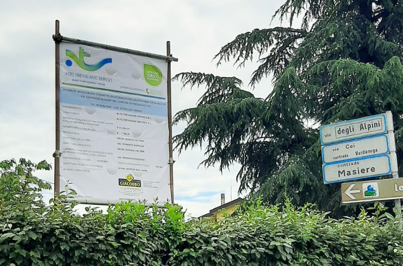 Sono iniziati i lavori di Alto Trevigiano Servizi per la ristrutturazione della rete idrica a Possagno