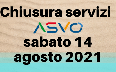 L’Azienda Ambiente Servizi Venezia Orientale (ASVO) ha comunicato variazioni dei servizi il prossimo sabato 14 agosto