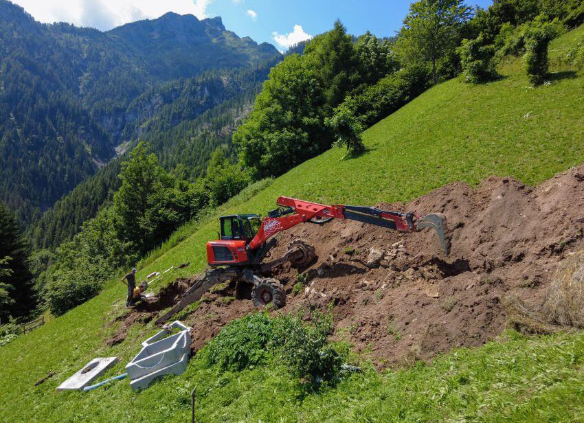 Sono iniziati i lavori dell’azienda BIM GSP per realizzare un nuovo acquedotto nel comune di Cencenighe Agordino