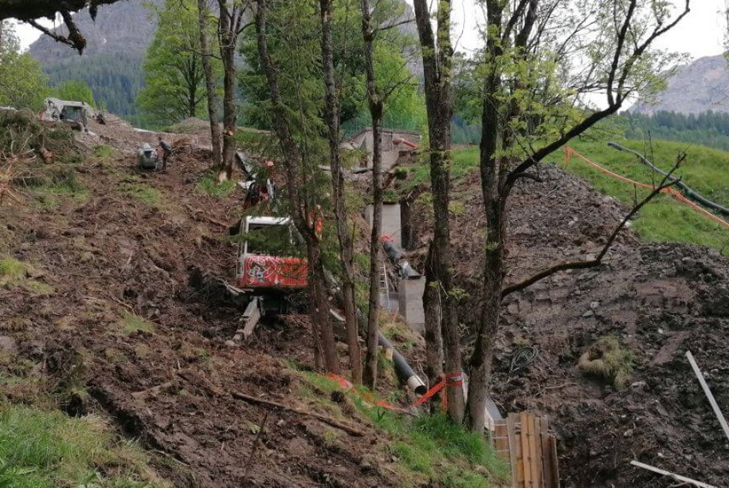 Al termine i lavori post Vaia di Gestione Servizi Pubblici a Selva di Cadore, Rocca Pietore e San Tomaso Agordino